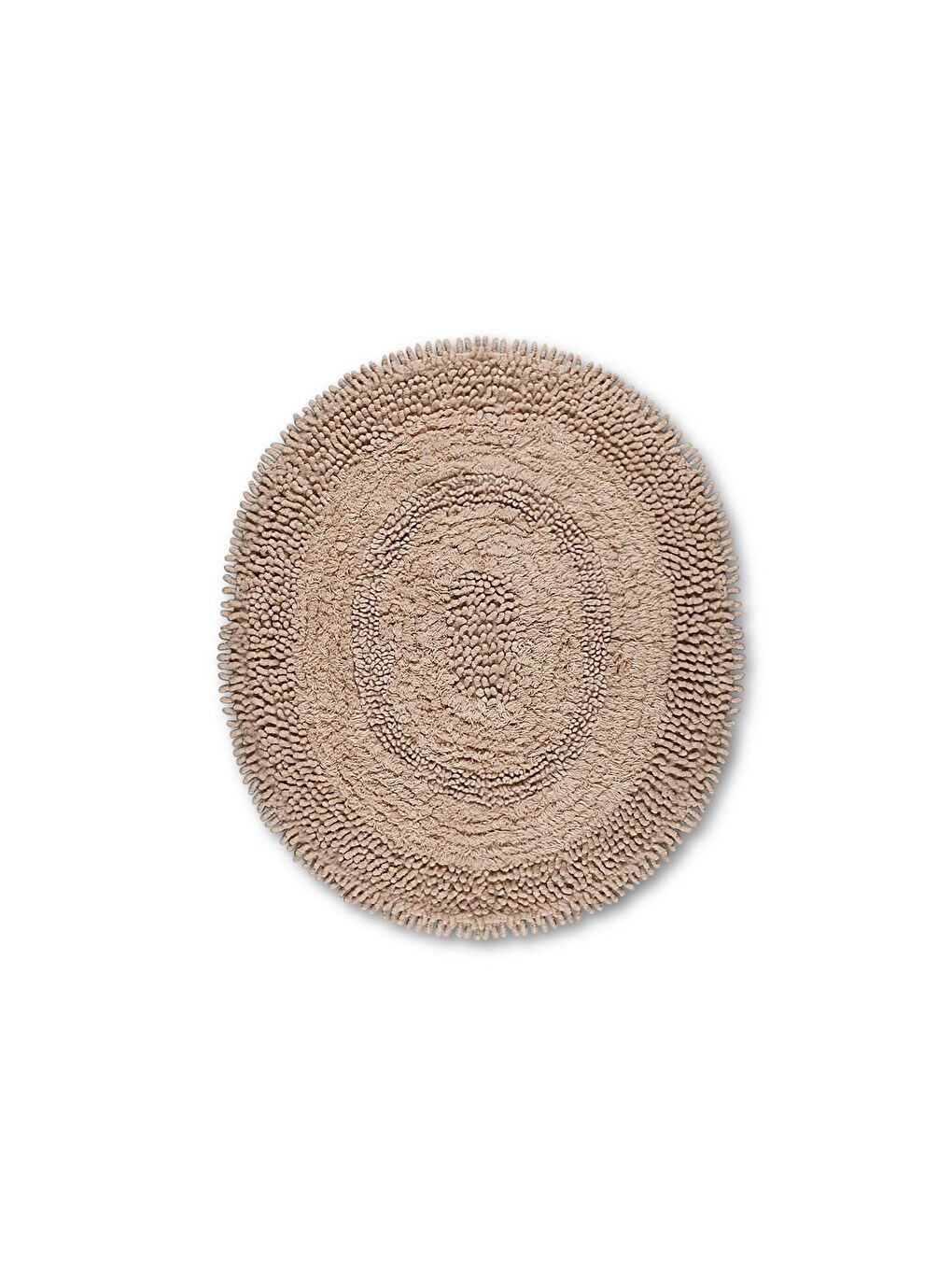 Makaroni Doğal Pamuklu 2'li Banyo Paspas Seti 60x100+50x60 Cm Bej-2