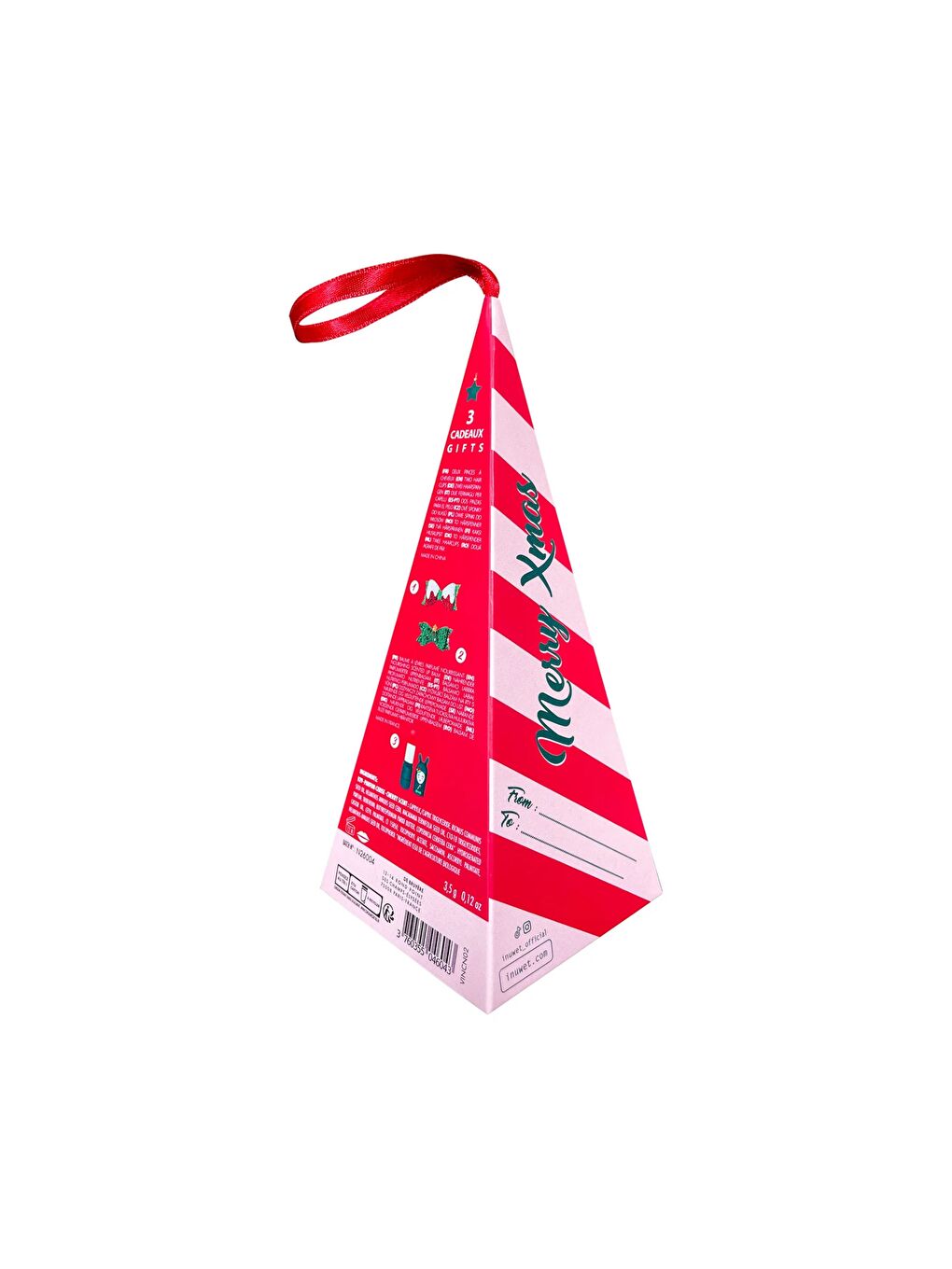 Yılbaşı Seti Vişne Kokulu Dudak Nemlendiricisi ve 2 Adet Klips Toka-1