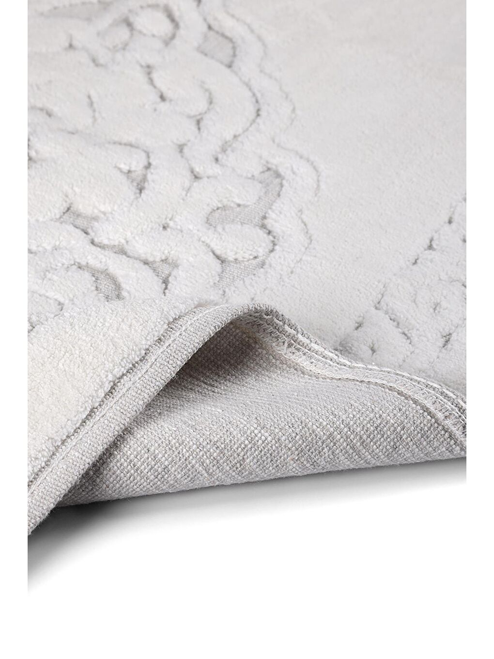 Pamukkale Doğal Pamuklu 2'li Banyo Paspas Seti 60x100+50x60 Cm - Ekru-4