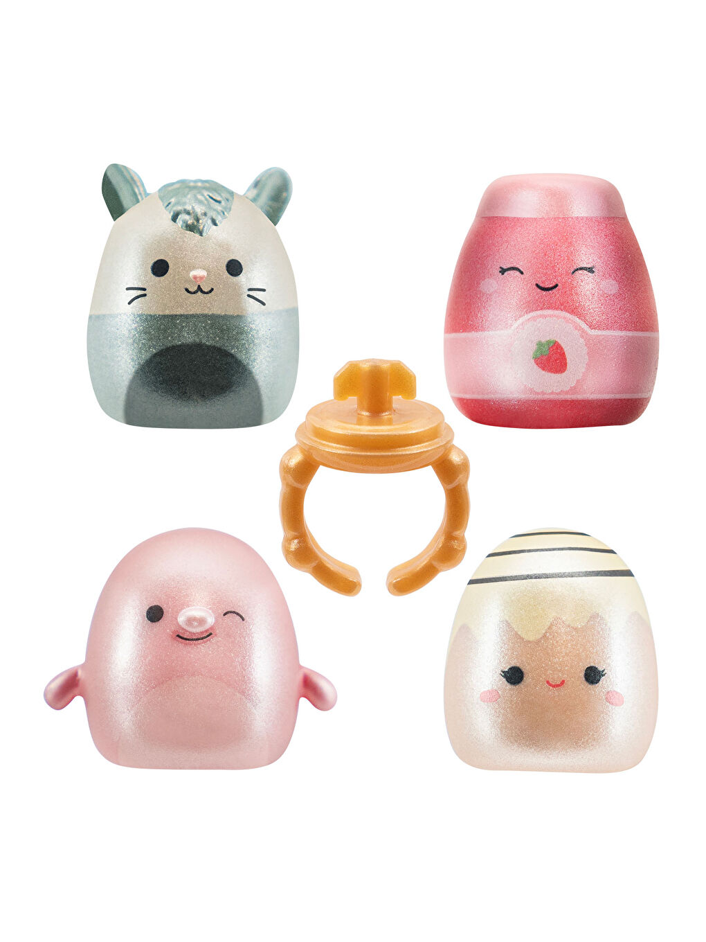 Squish-a-longs 2 Figür + Yüzük Sürpriz Paket Seri 1 AL0001-1-1