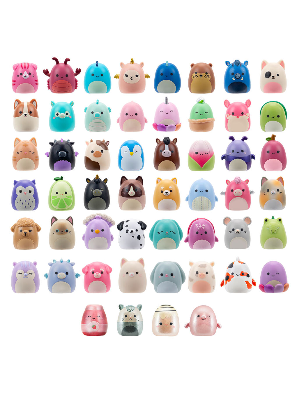 Squish-a-longs 2 Figür + Yüzük Sürpriz Paket Seri 1 AL0001-1-3