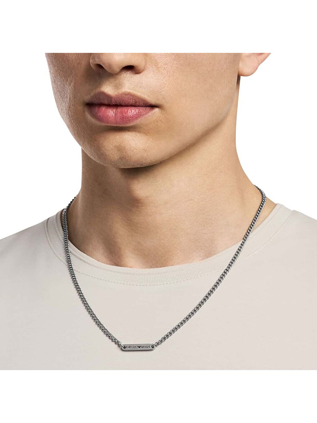 Gri AJEGS3188-040 Erkek Kolye-2