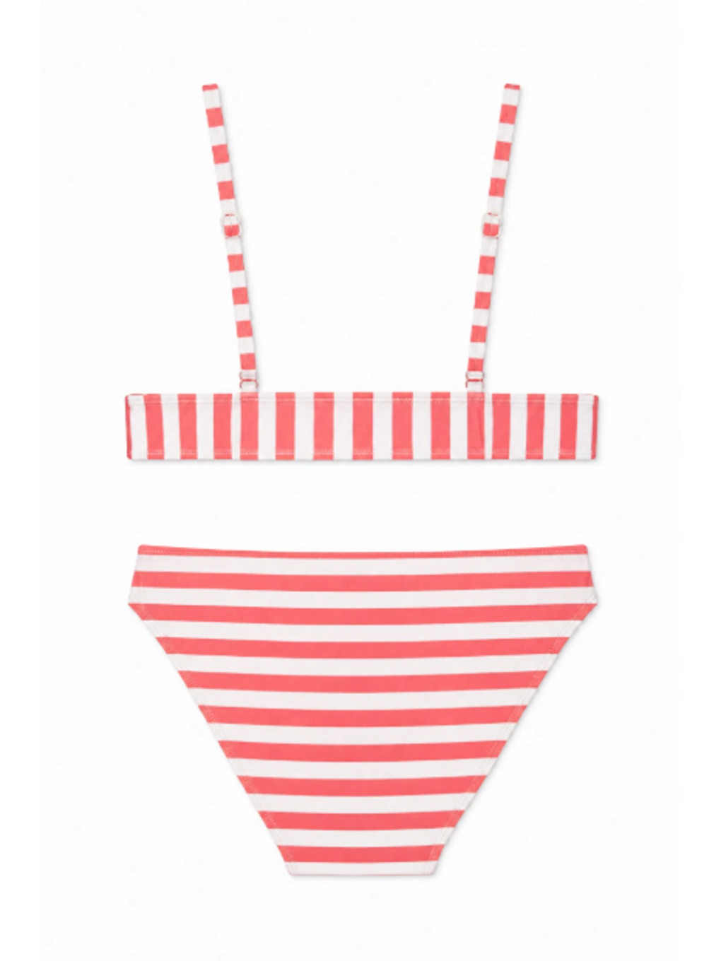 Üçgen Bikini Takım 3284 Beyaz/oranj-1