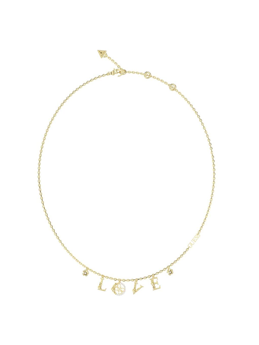 Sarı JGUJUBN05032JWYGTU Kalpli Kadın Kolye