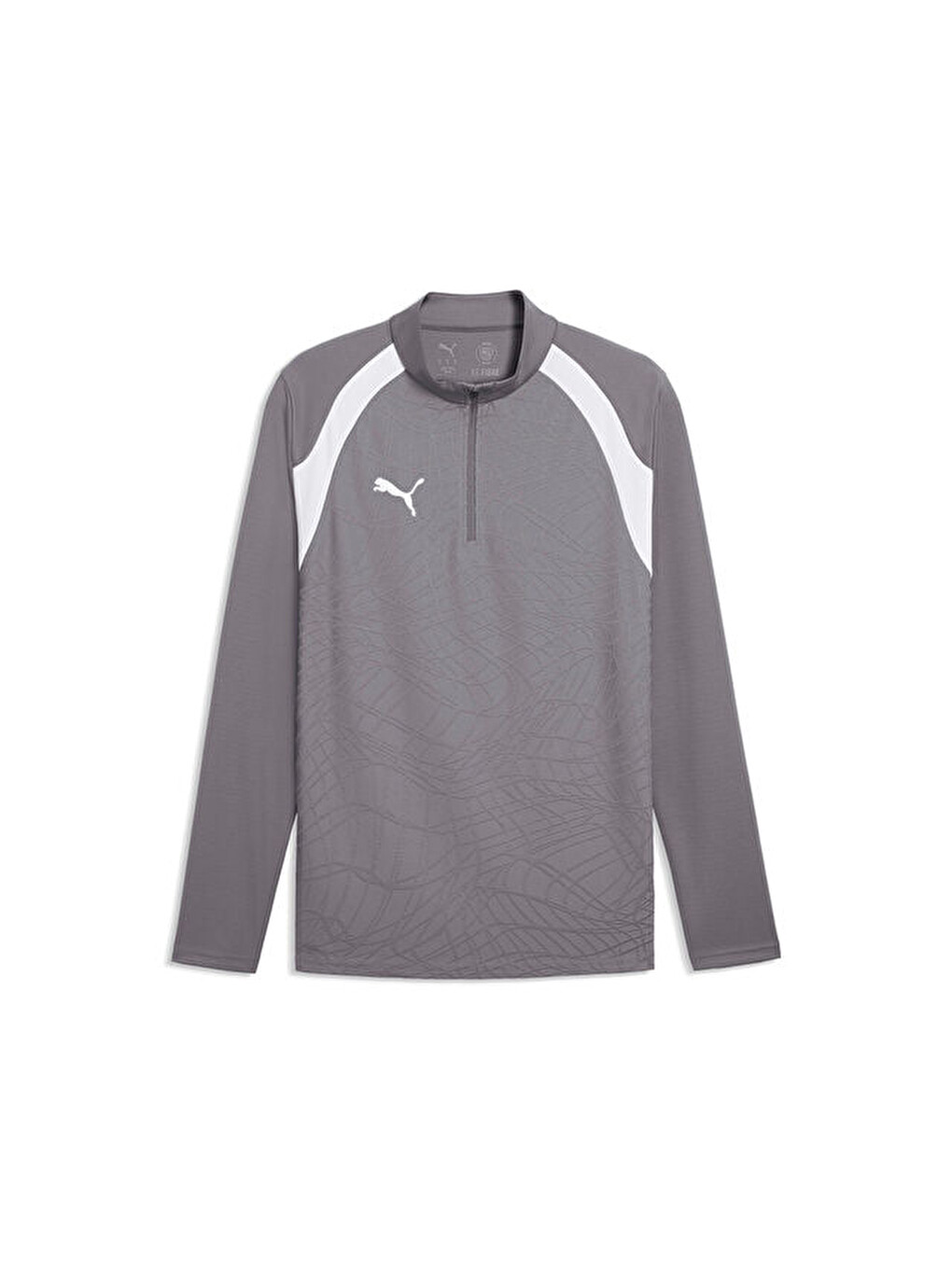Teamfinal26 Training 1/4 Zip Erkek Futbol Antrenman Uzun Kollu Tişört 65967913 Gri
