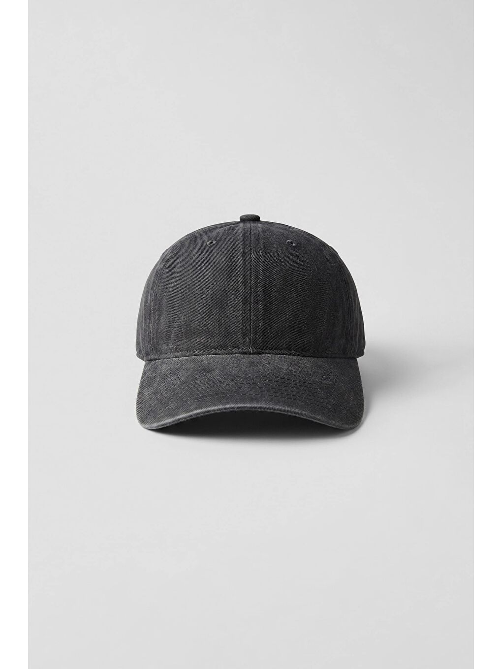 Unisex Basic Yıkamalı Beyzbol Şapka Siyah