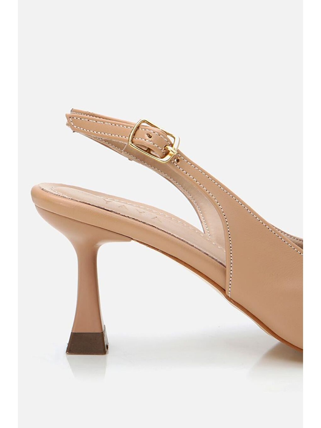 Pembe Kadın Pudra Ayarlanabilir Tokalı Stiletto-6