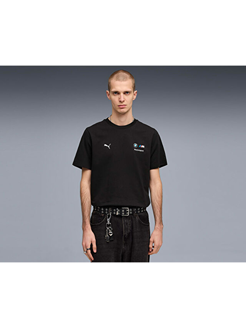 Bmw Mms Ess Logo Tee Erkek Günlük Tişört 63489701 Siyah-2
