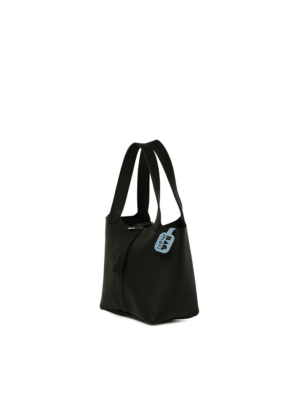 Siyah Dokulu El Tutmalı Çanta-1