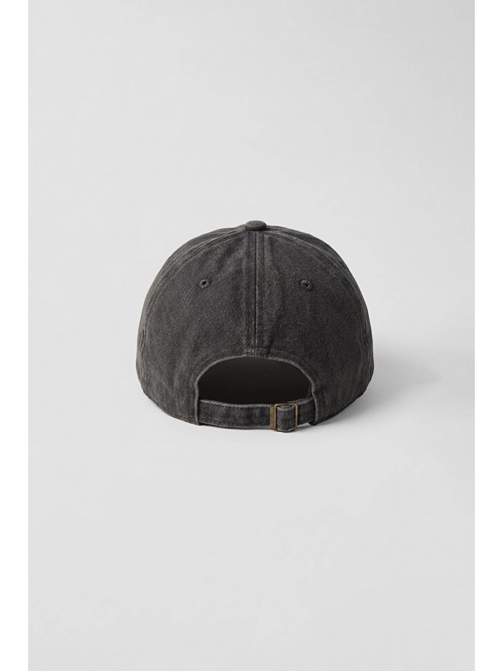 Unisex Basic Yıkamalı Beyzbol Şapka Siyah-2