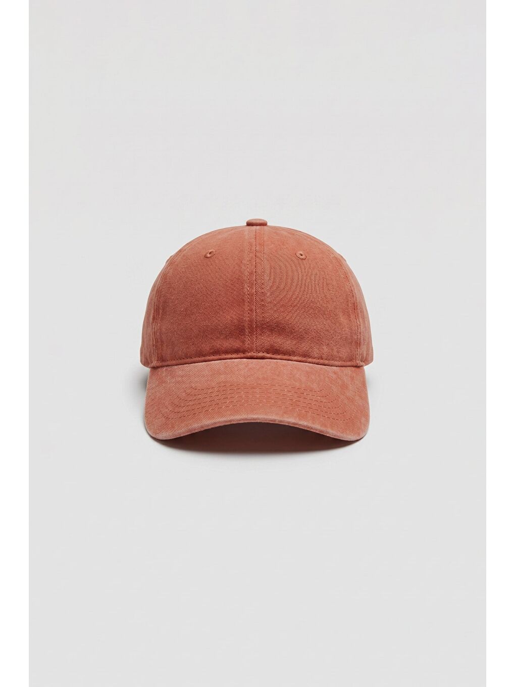Unisex Basic Yıkamalı Beyzbol Şapka Turuncu