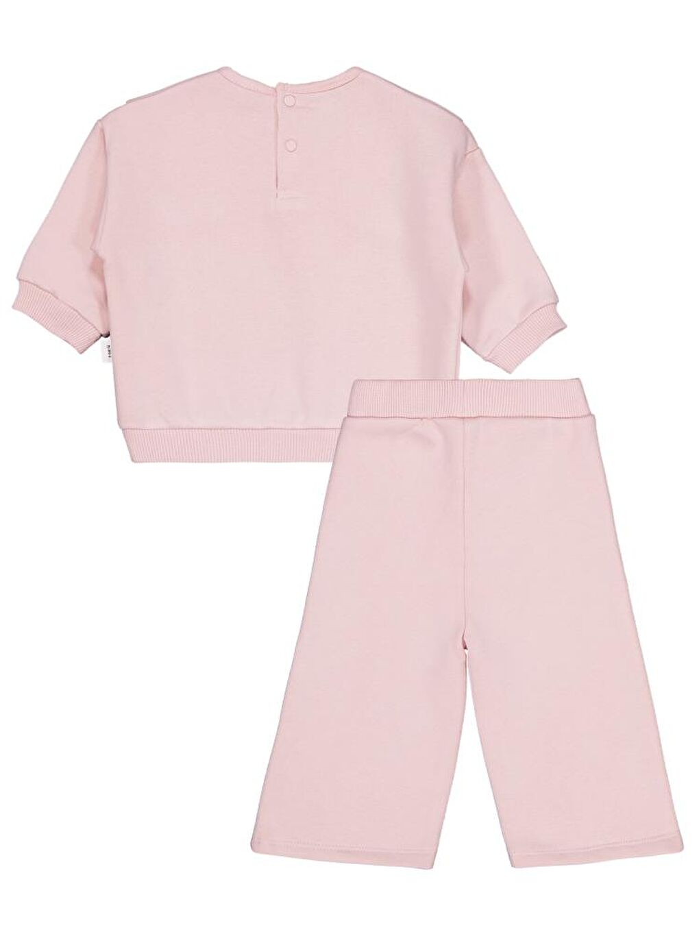 Pembe Baby Geniş Yaka 6-18 Ay Takım - Pudra 18-24 Ay-2