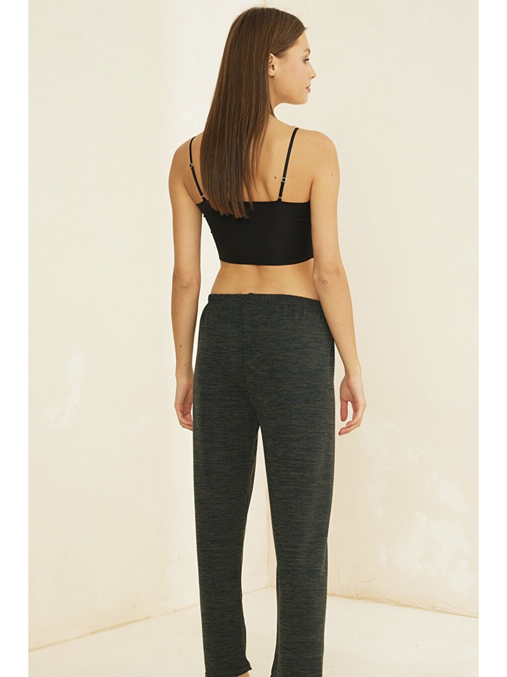 Karışık Trikotek Alt Pijama Altı-1