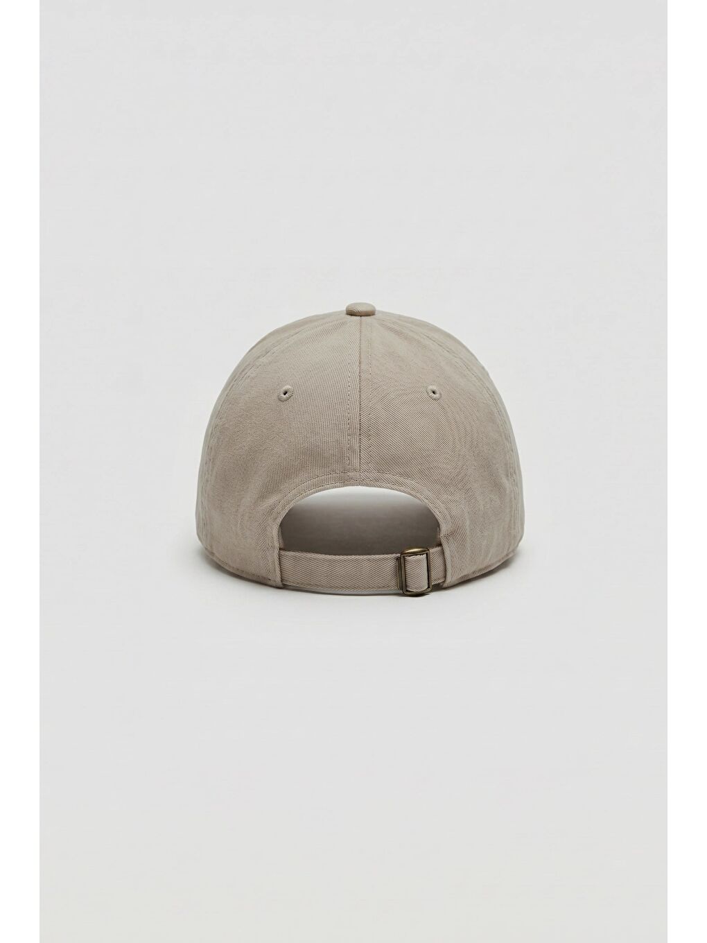 Unisex Basic Yıkamalı Beyzbol Şapka Açık Bej-2