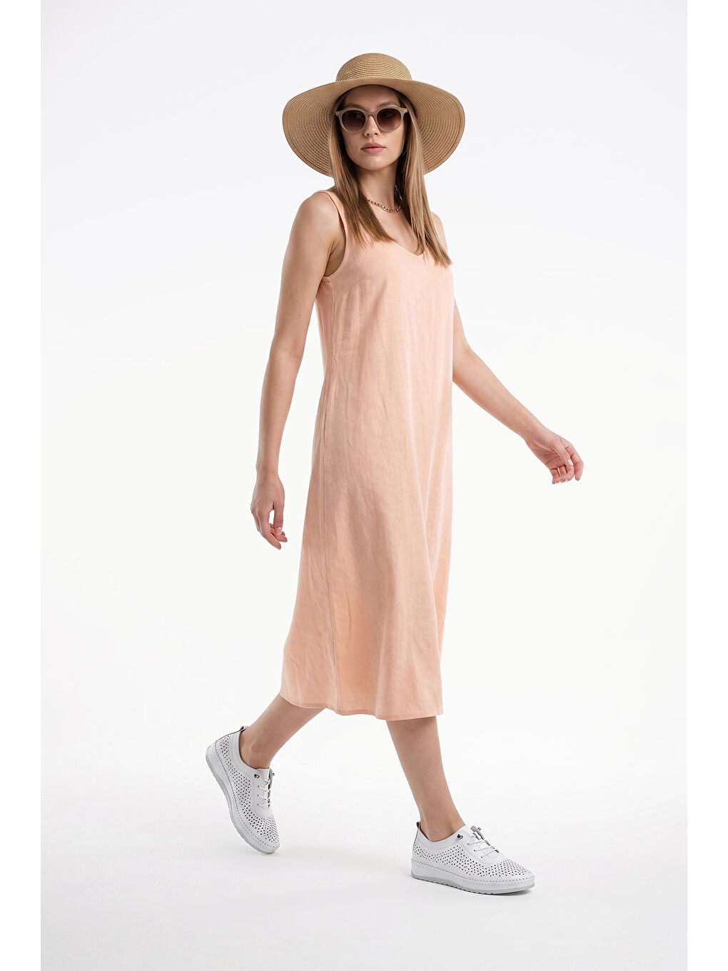 Beyaz Kadın CANLI BEYAZ Bağcıklı Hakiki Deri Comfort Ayakkabı-2