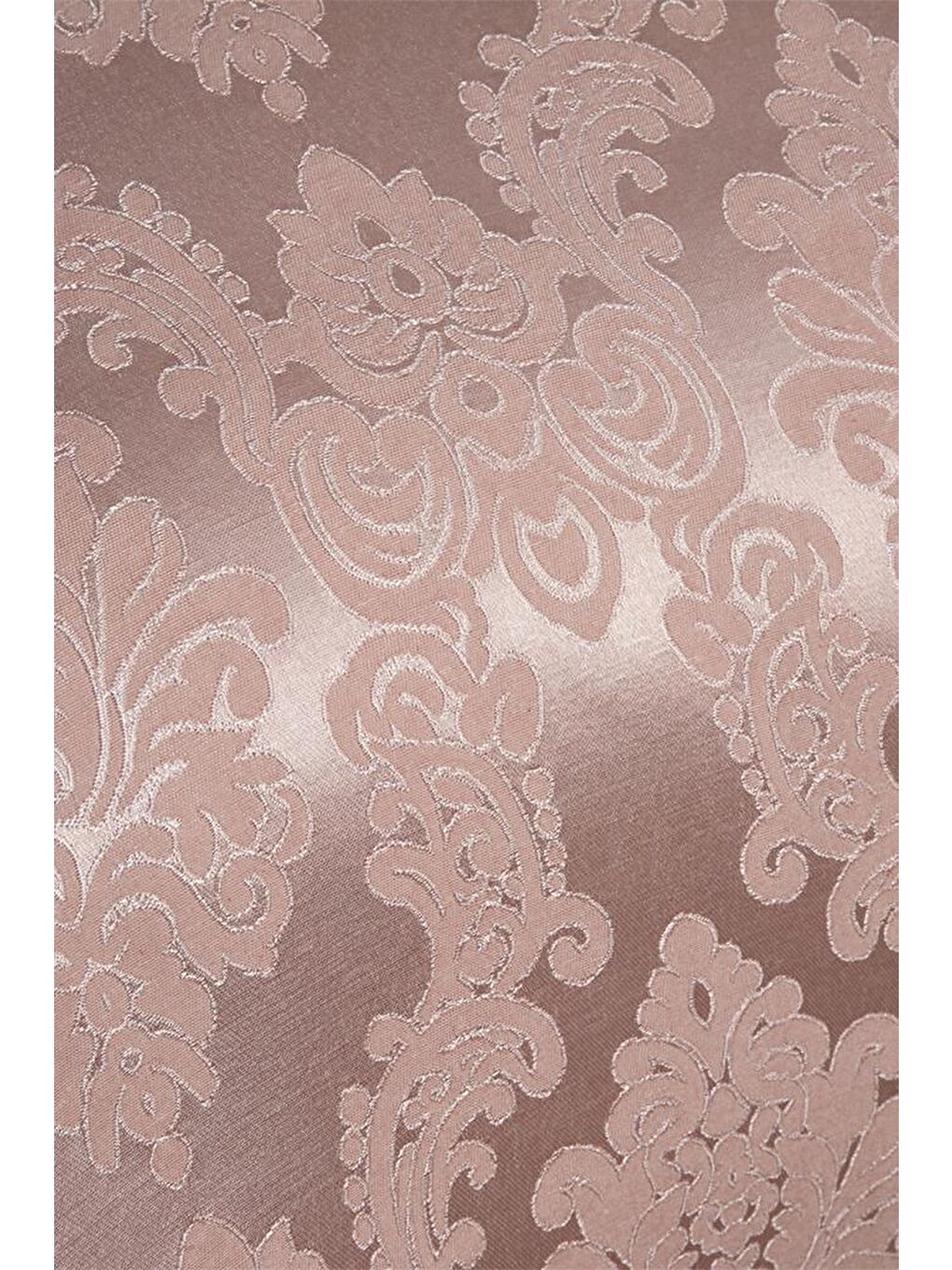 Pembe Toprak Jakarlı Şönil Yatak Örtüsü Pudra-2