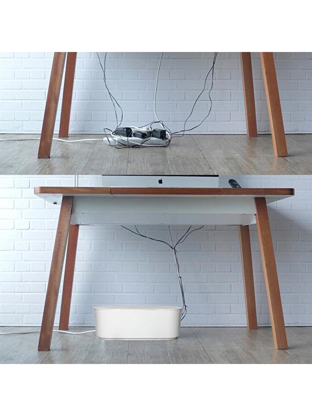 Karışık Kablo Düzenleyici - Beyaz - 32x10x12 cm-4