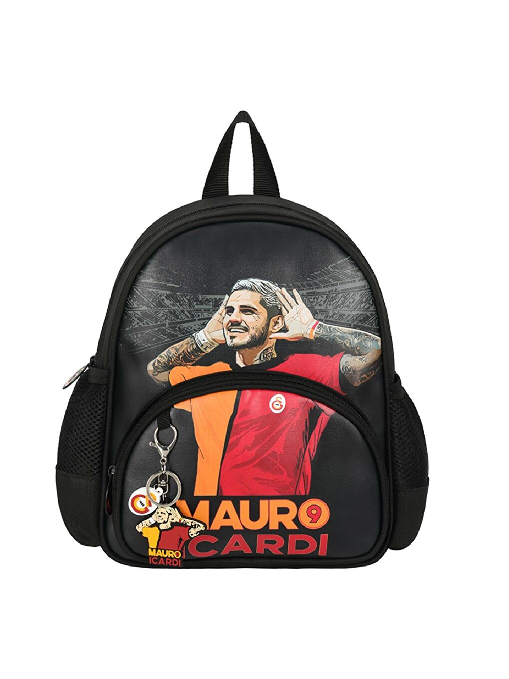 2 Bölmeli Mauro Icardi Suni Deri Anaokulu Çantası + Beslenme Çantası-1