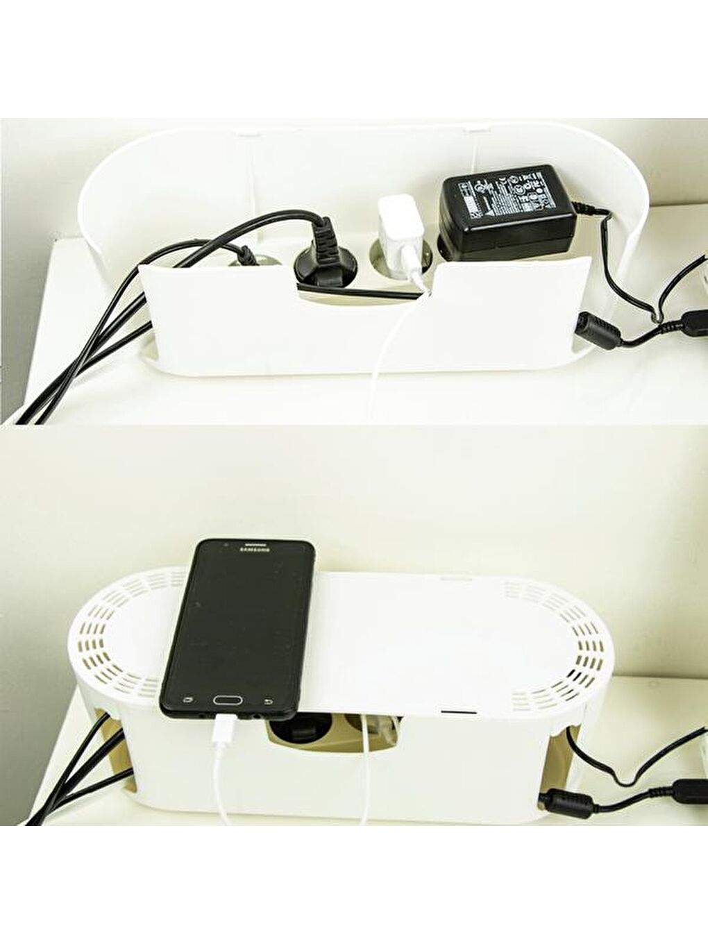 Karışık Kablo Düzenleyici - Beyaz - 32x10x12 cm-6