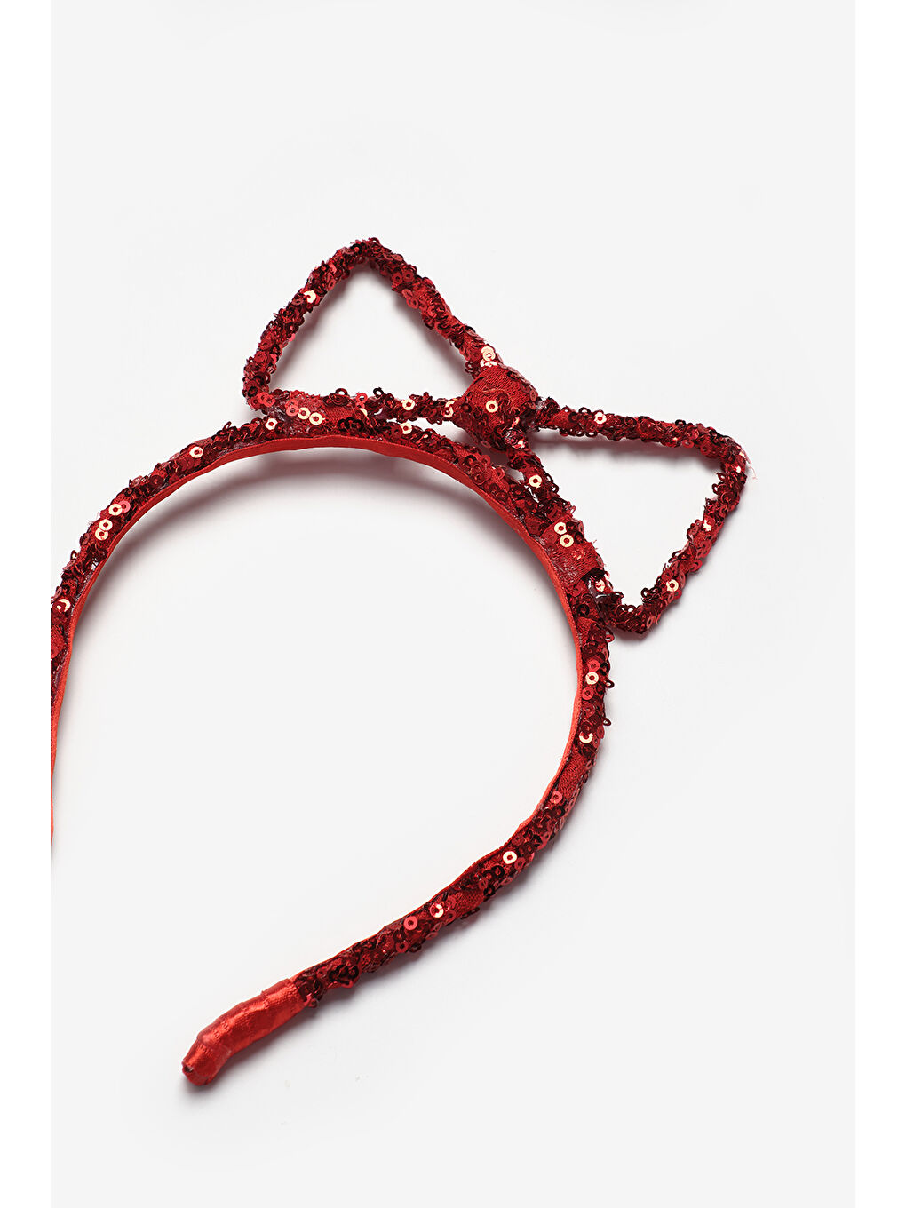 Kırmızı Pullu Fiyonk Figürlü Kız Çocuk Taç-1