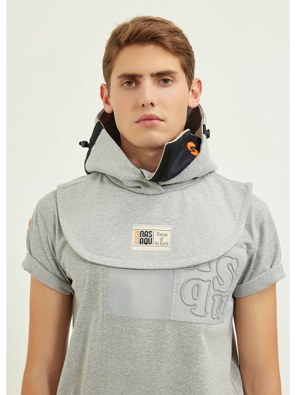 Nsq Gri Krom Unisex Koruyucu Başlık-1