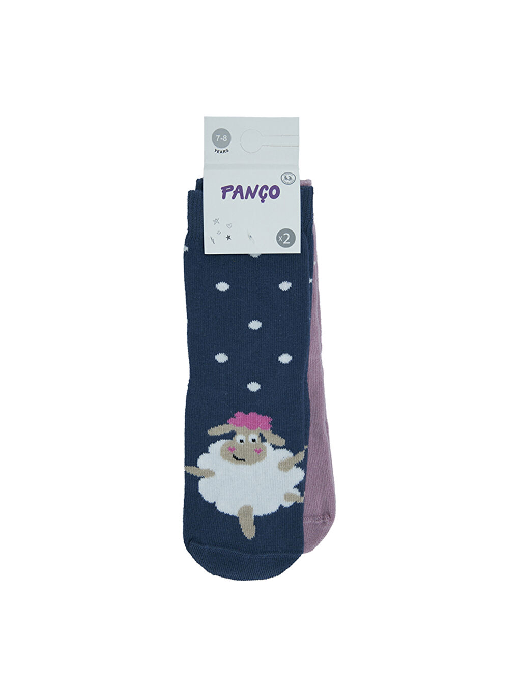 Karışık Kız Çocuk 2'li Soket Çorap Set