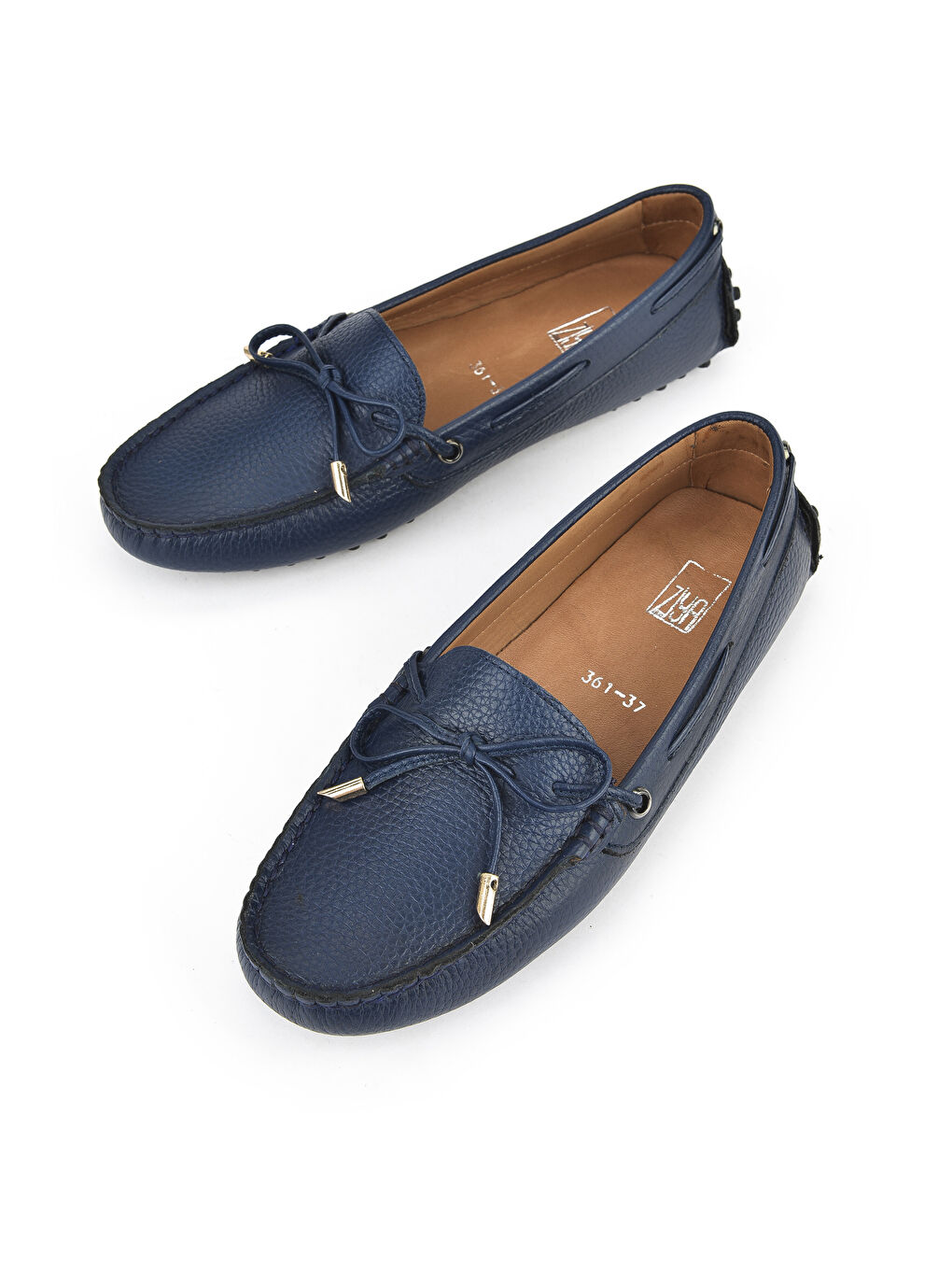 Kadın Hakiki Deri Ayakkabı 1511030Z3612 Lacivert-4