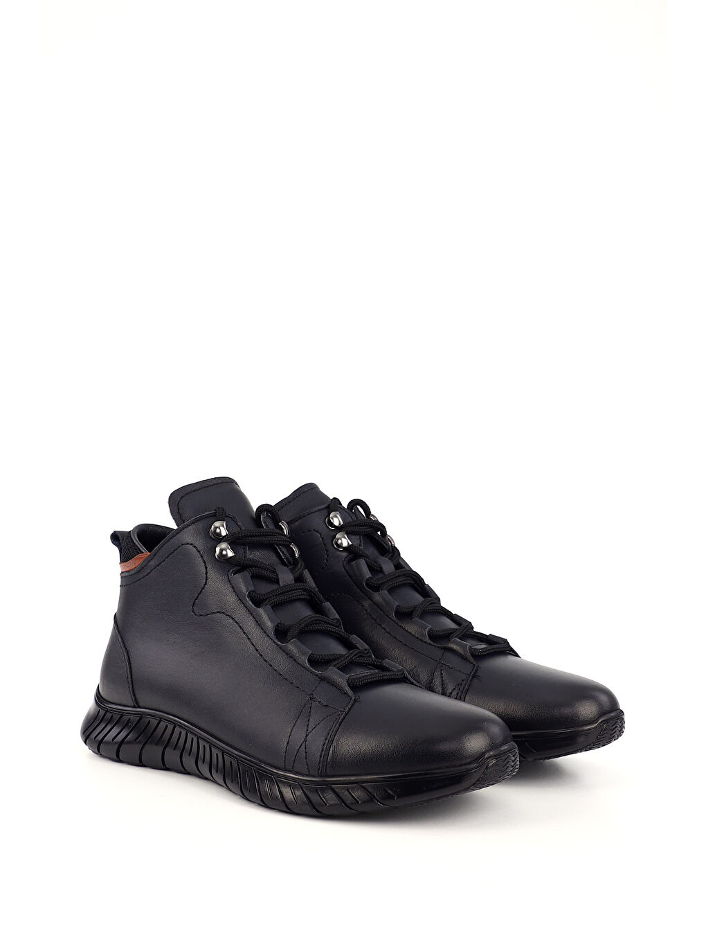 Lacivert Erkek AÇIK LACİVERT Fermuarlı Hakiki Deri Outdoor Bot-1