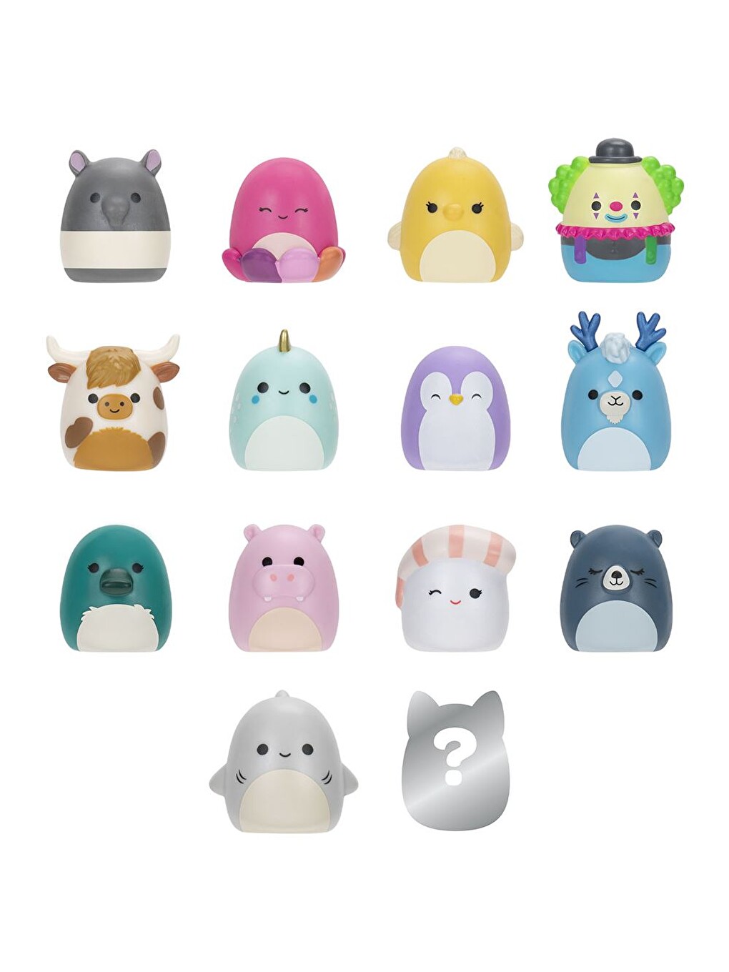 Squish-a-longs 14 Figür + Yüzük Set Seri 2 AL0030-2