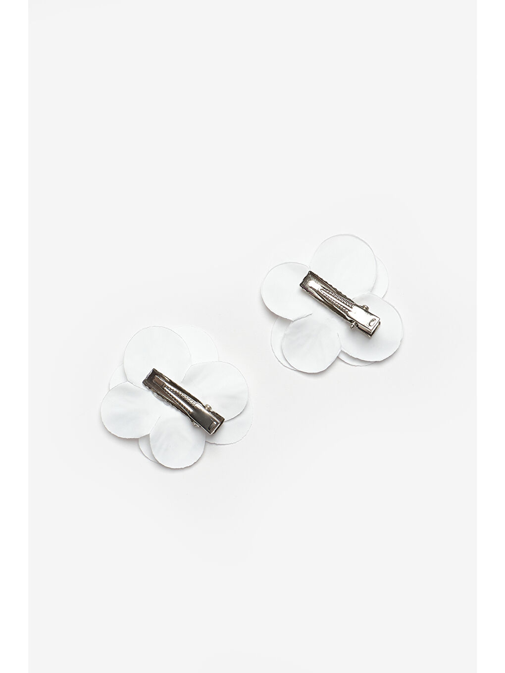 Beyaz İnci Detaylı Orkideli Kız Çocuk Klips Toka-1