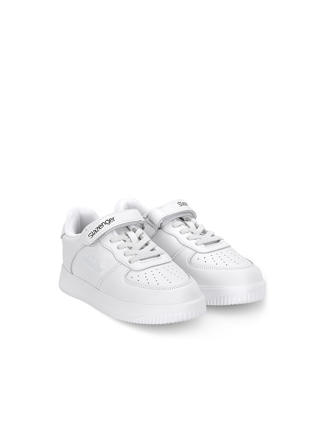 Kelvın F Unisex Çocuk Cırt Cırtlı Beyaz Günlük Spor Ayakkabısı-1