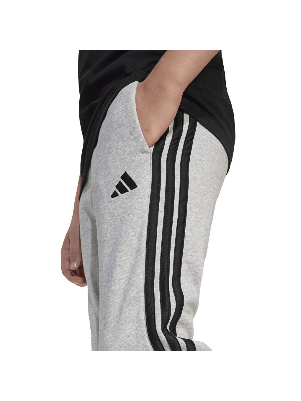 3 Stripes Fleece 280 Çocuk Gri Eşofman Altı-3