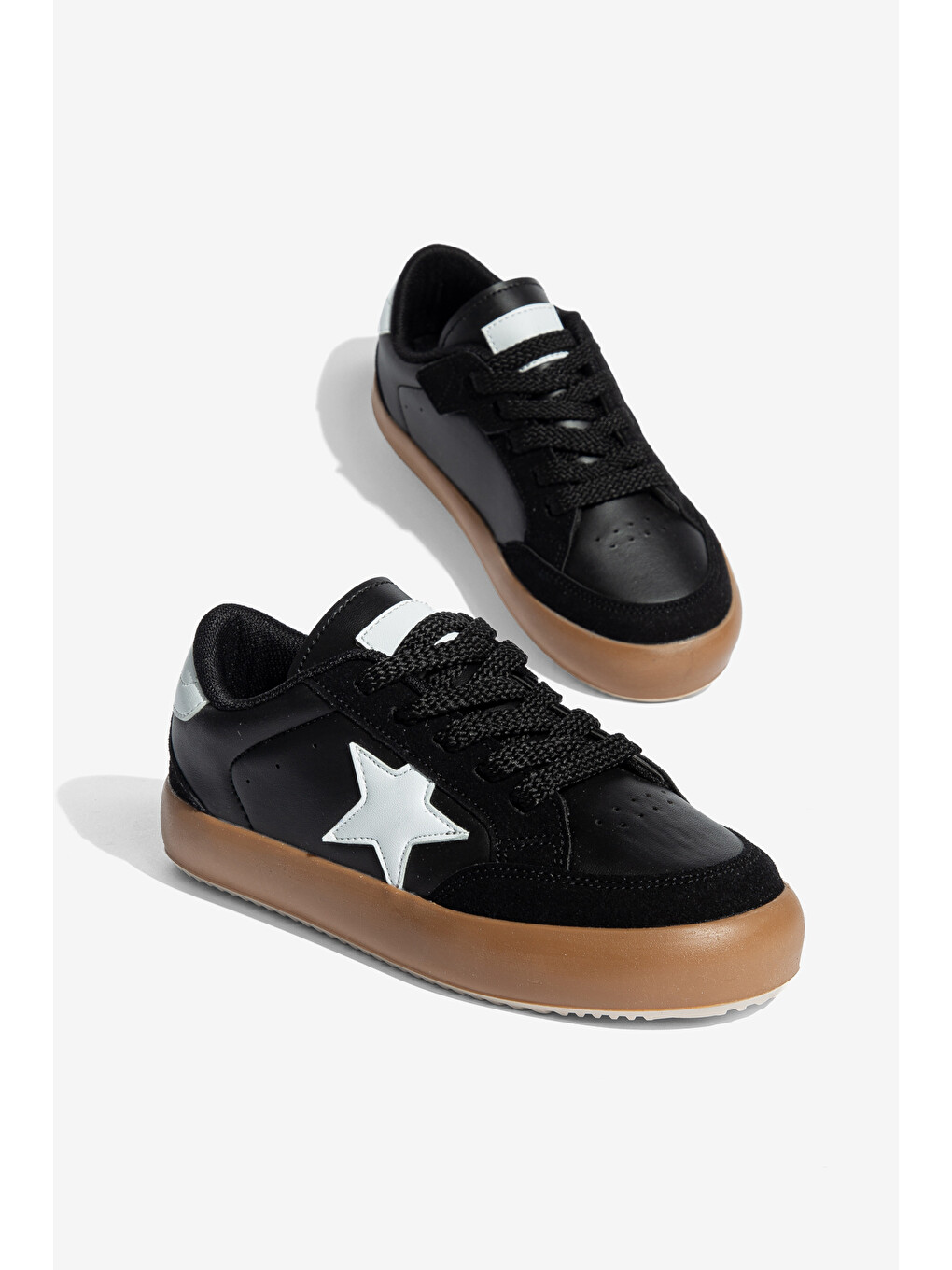 Siyah Kids Zeer Çocuk Unisex Günlük Ortopedik Sneaker Spor Ayakkabı