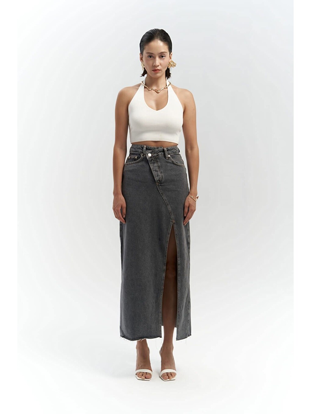Gri Claris Cross Füme Jean Etek-1