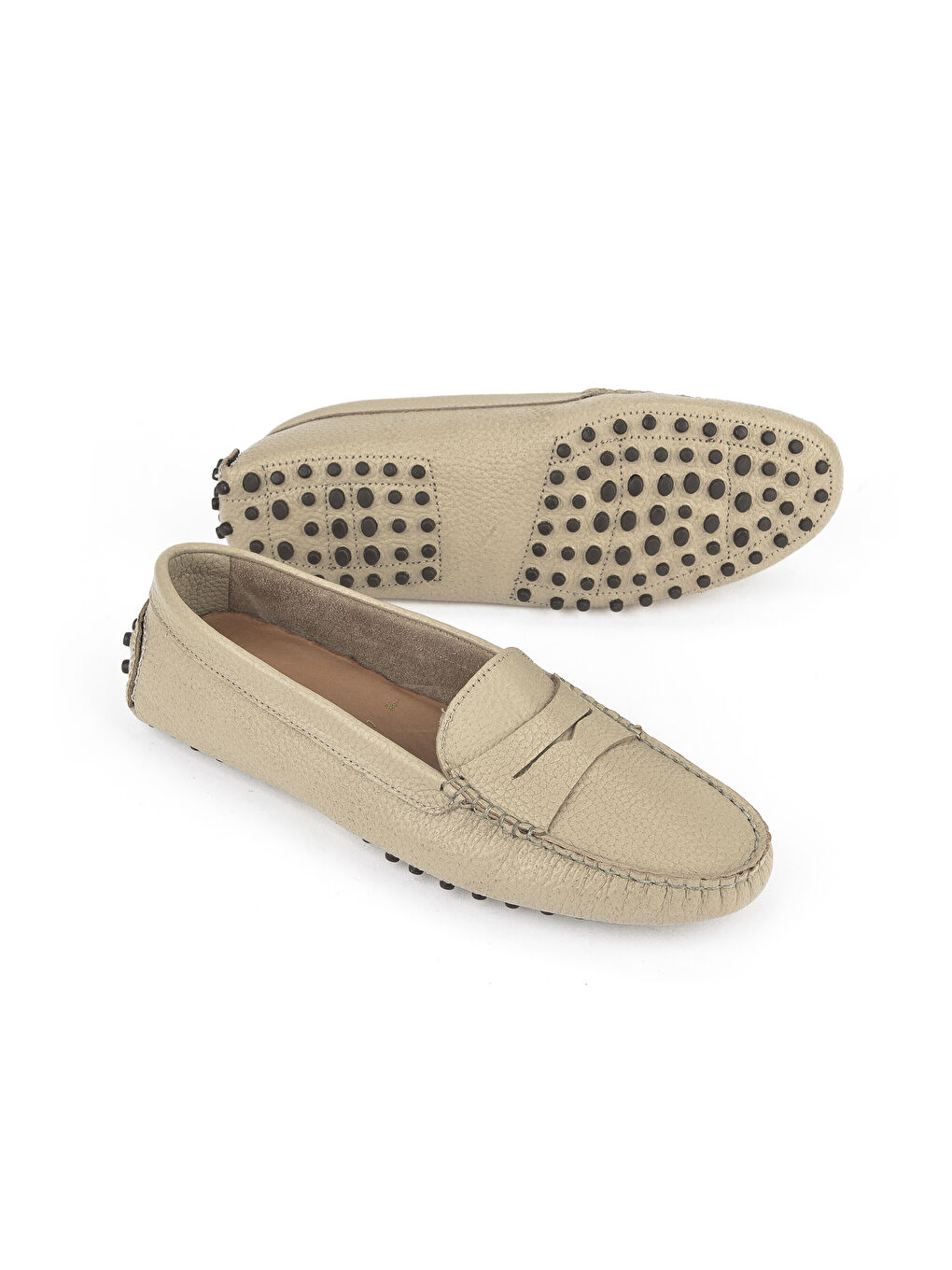 Kadın Hakiki Deri Ayakkabı 1511030Z360 Bej-3