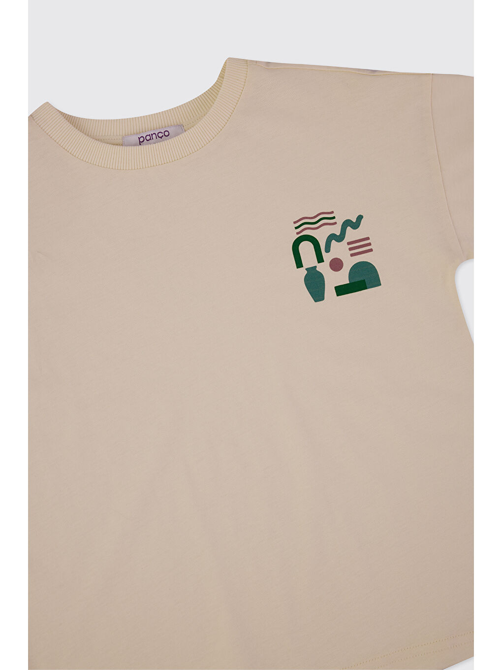 Erkek Çocuk Uzun Kollu Ekru Tişört-2