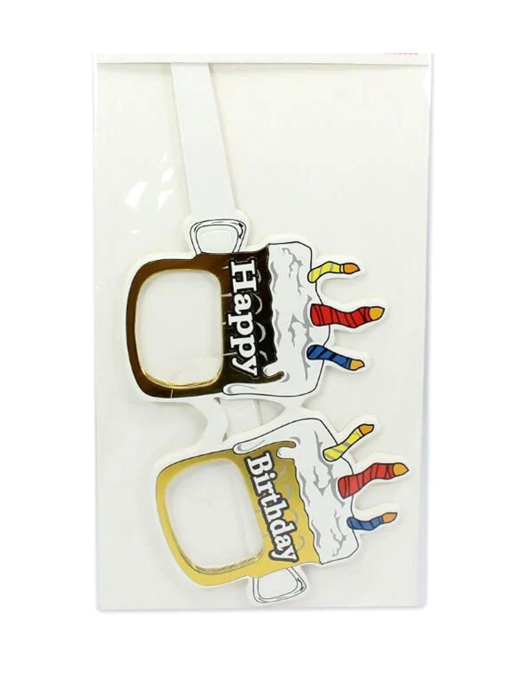 Sarı Altın Pasta Temalı 6'lı Parti Gözlüğü-2