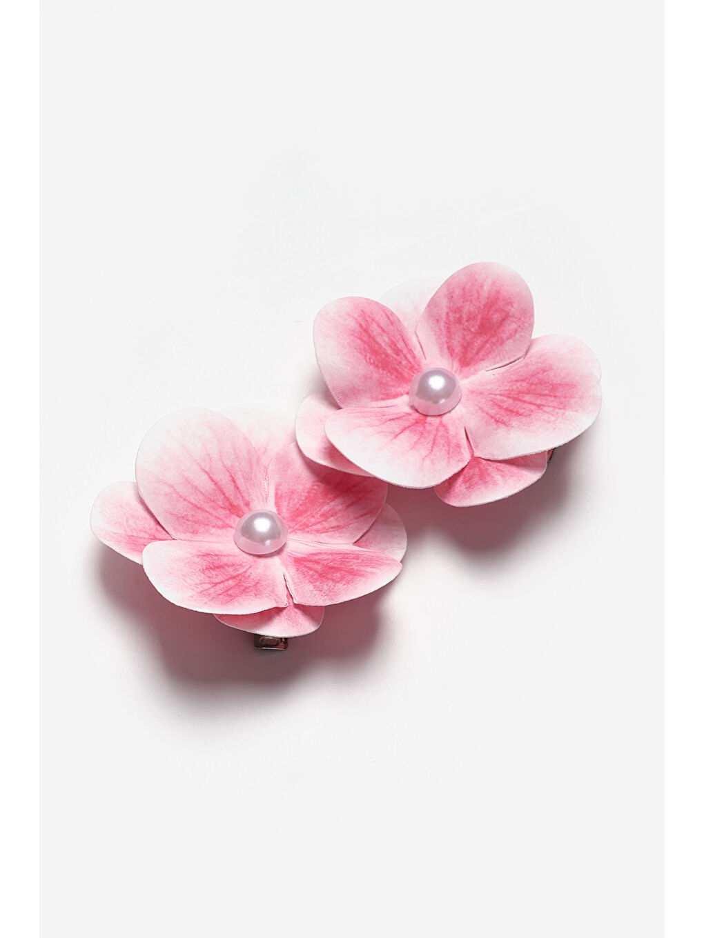 Pembe İnci Detaylı Orkideli Kız Çocuk Klips Toka-2