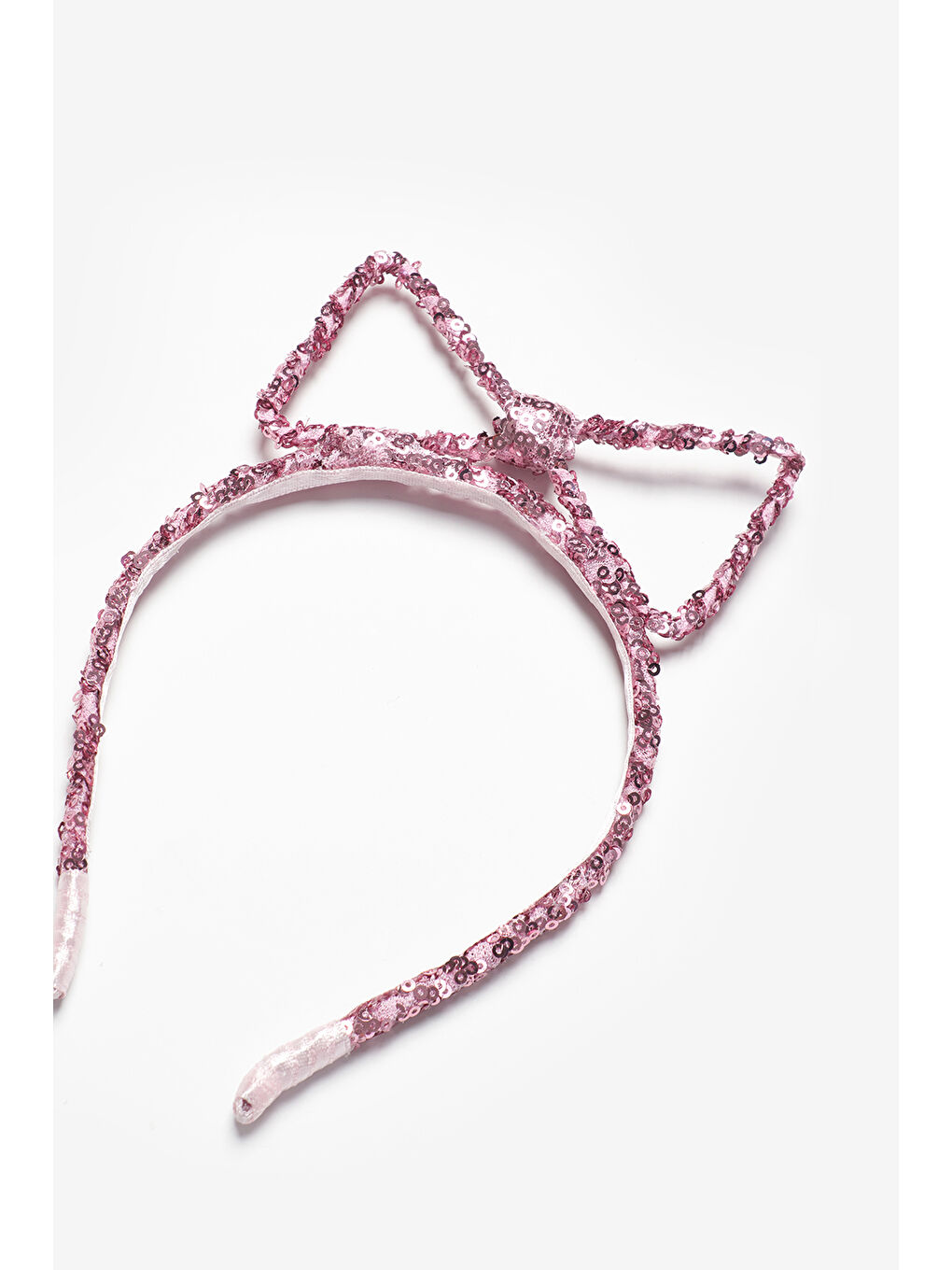 Pembe Pullu Fiyonk Figürlü Kız Çocuk Taç-3