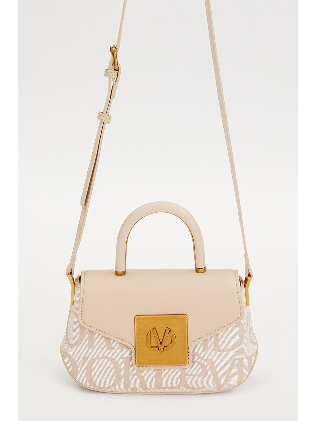 Levidor Premium Tek Askı Çıtçıt Detay Çanta 930283 Bej