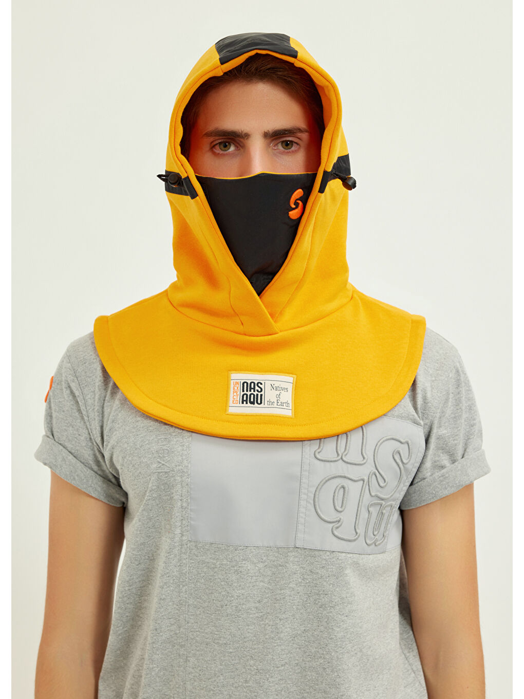 Turuncu Nsq Damask Unisex Koruyucu Başlık