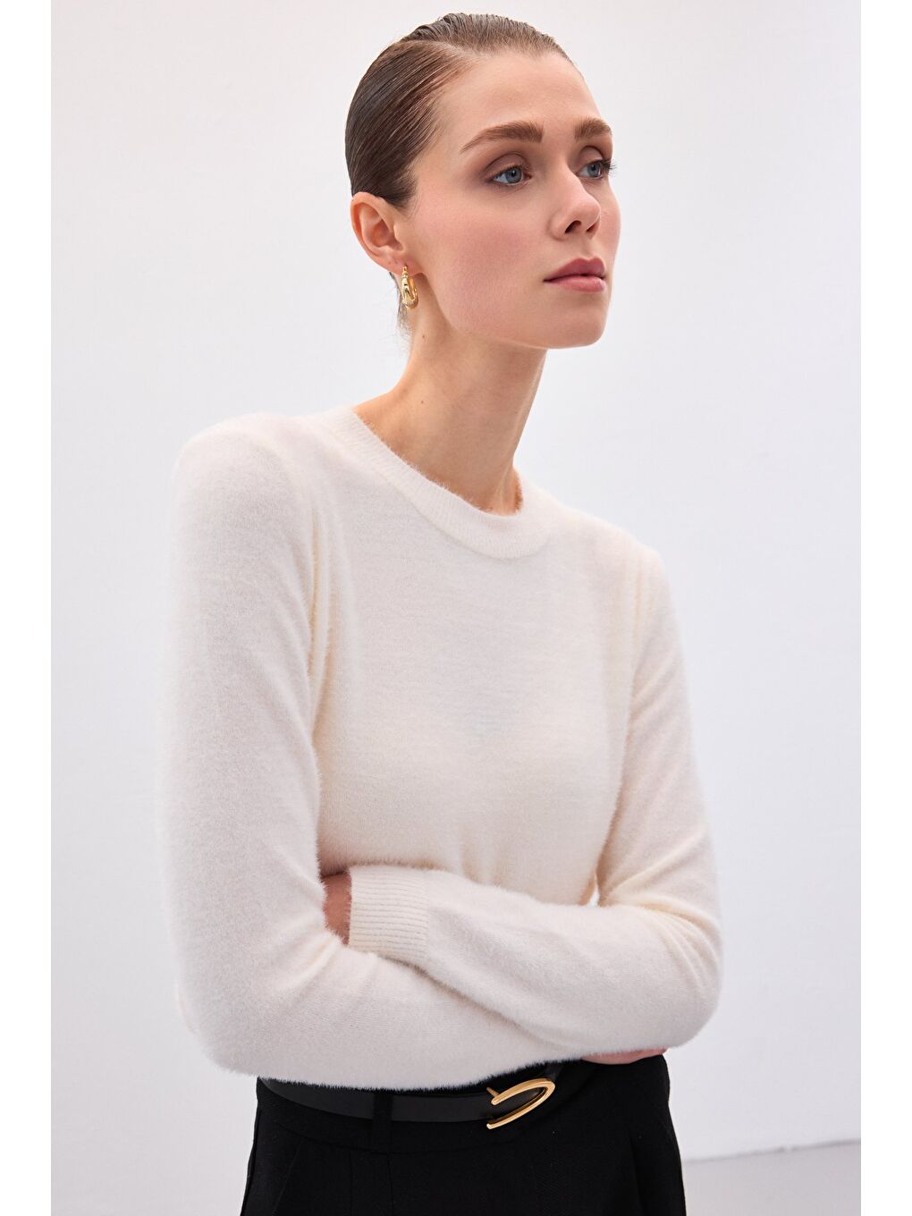 Sakallı Triko - Ekru-1