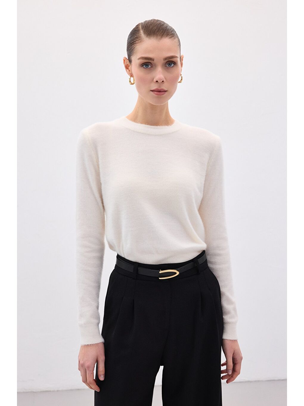 Sakallı Triko - Ekru-3