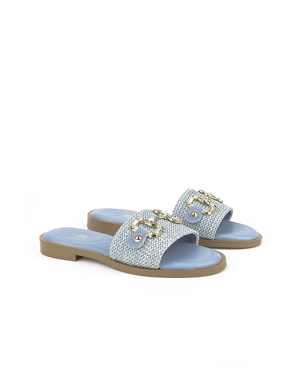 Hasır Kadın Terlik 1511044Z5001 Mavi-1