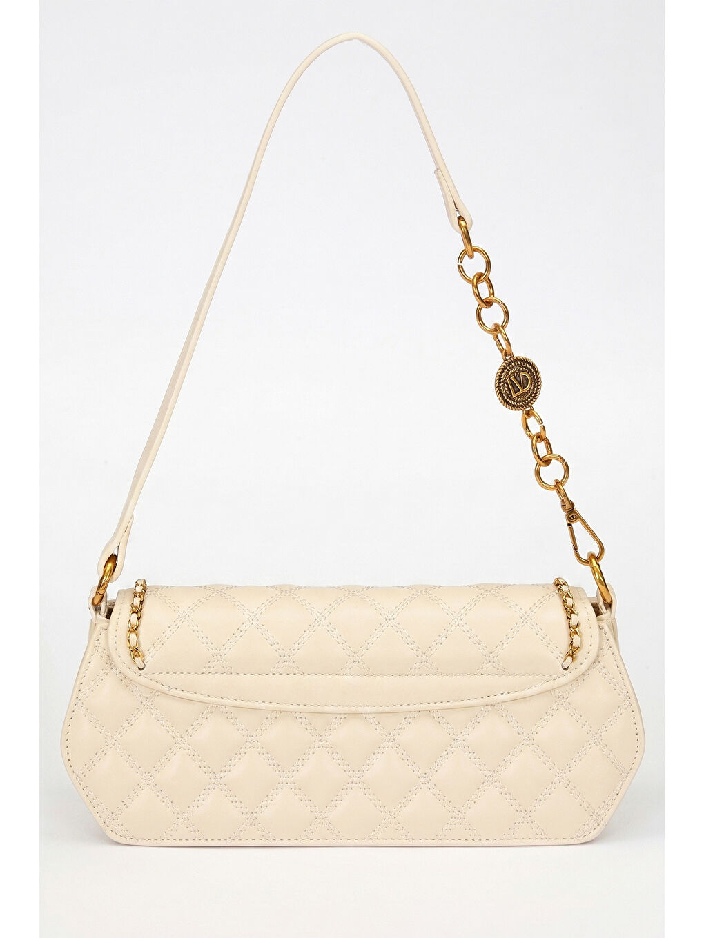 Ekru Levidor Premium Çift Askı Yumuşak Deri Çanta 930290 Krem-2