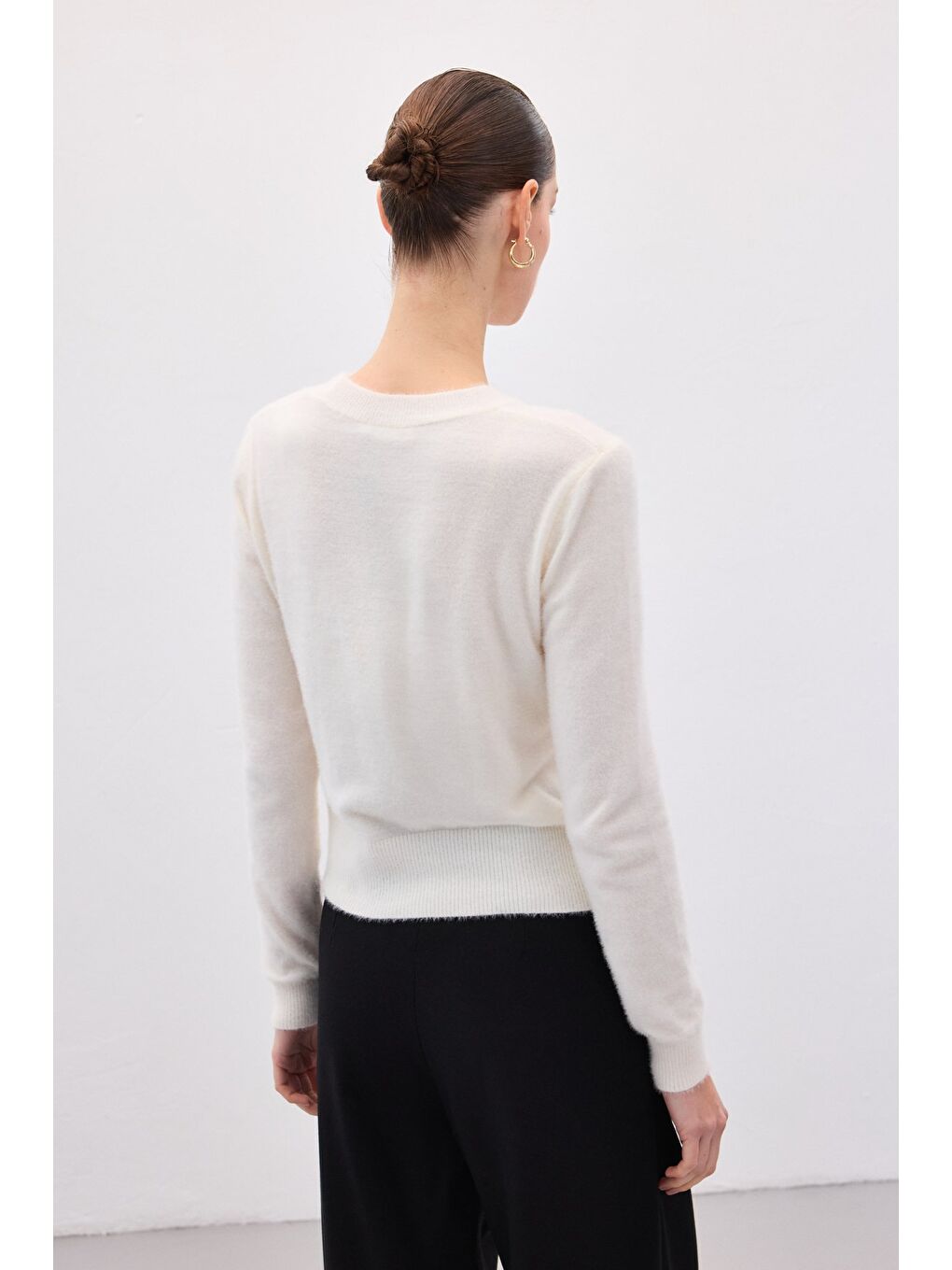 Sakallı Triko - Ekru-7