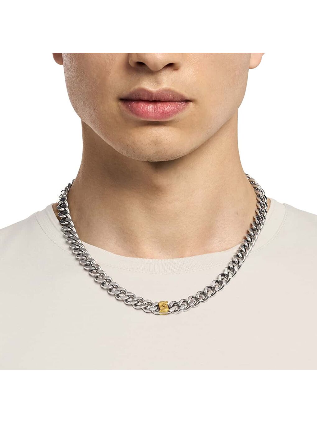 Sarı AJEGS3187-040 Erkek Kolye-2