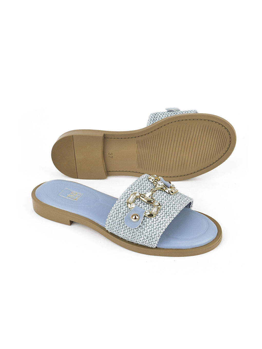 Hasır Kadın Terlik 1511044Z5001 Mavi-3