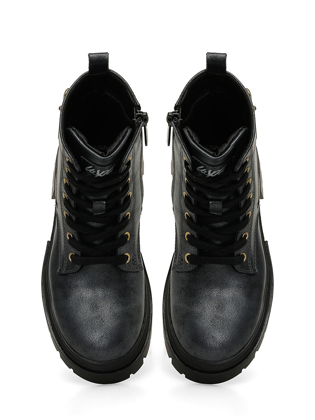 HALLY 4PR Siyah Kız Çocuk Biker Bot-3