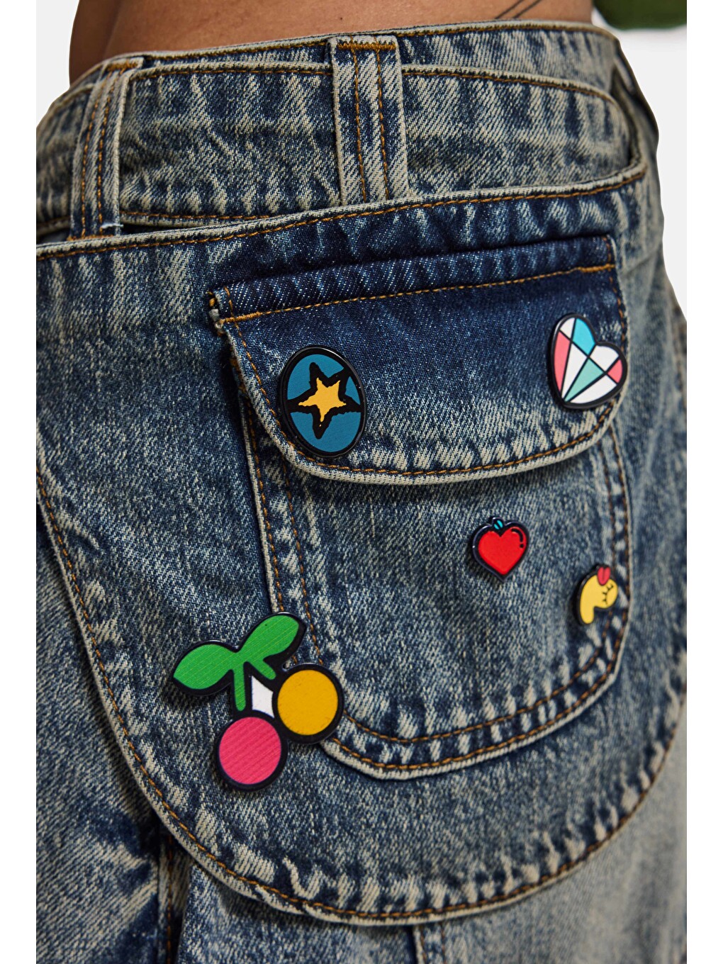 Mavi Kadın Jean Renk 4w6-31 Barrel Fit Bol Kesim Icon Detaylı Özel Tasarım Denim Jean-4